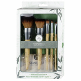 Bamboo Makeup Brush Set, 6pcs