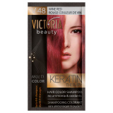 №48 Hair Color Shampoo - no ammonia and oxidants - WINE RED 40ml