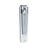 Stainless steel nail clipper with a plastic-container
