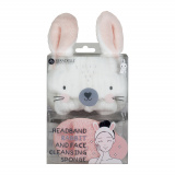 Set with a Rabbit Headband and a Face Cleansing Sponge