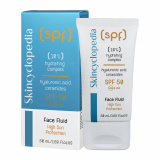 SPF 50 Sun Protection Face Fluid with 10% Hydrating Complex - Hyaluronic Acid, Ceramides, Polyglutamic Acid, 50ml