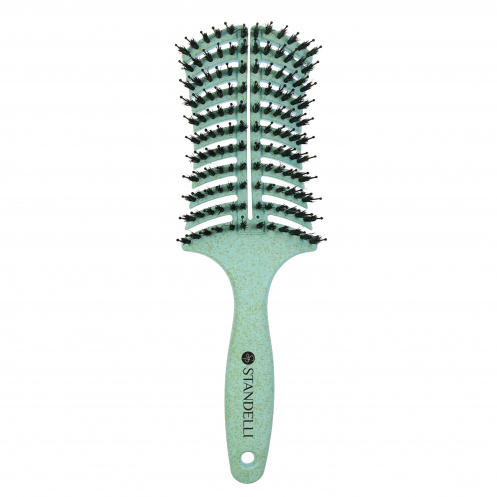 Faster Blowdrying Detangling Curved Vent Paddle Hairbrush for Wet, Dry, Thick and Straight Hair