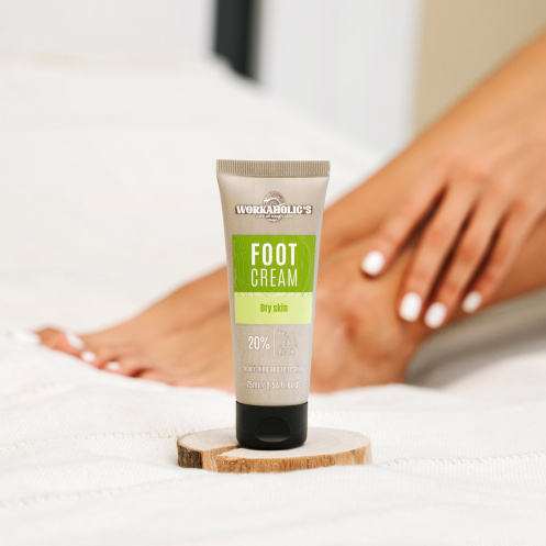 Foot Cream with 20% Urea, Menthol, and Glycerin Complex 75ml